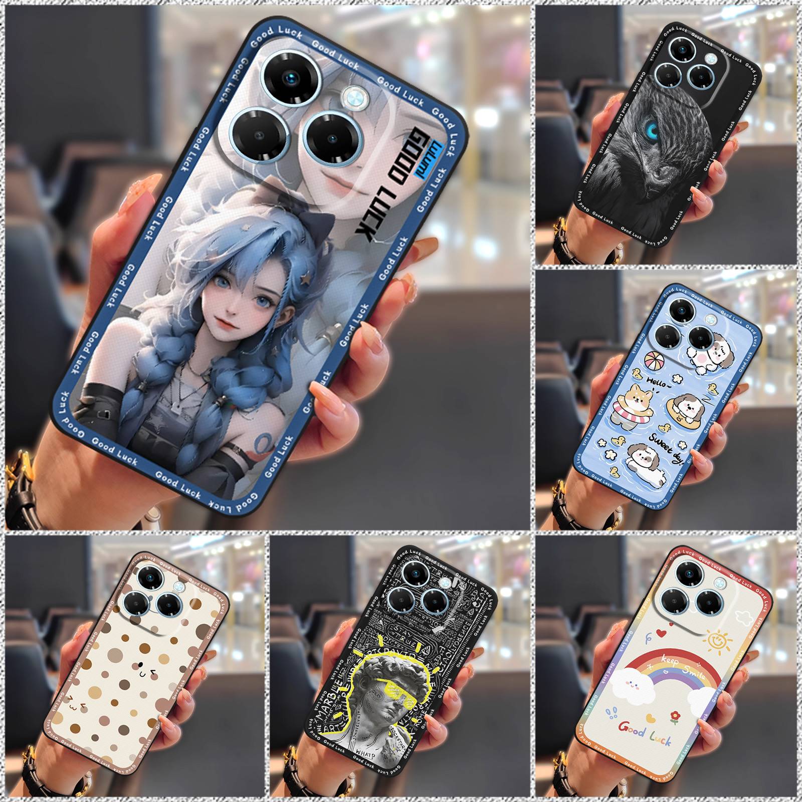 Cartoon Anti-knock Phone Case For MOTO G 5G 2025 Full wrap flower Waterproof Durable Back Cover Shockproof Protective