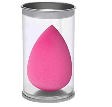 Washable Teardrop Makeup Foundation Blender Sponge Puff in Jar Random Color
