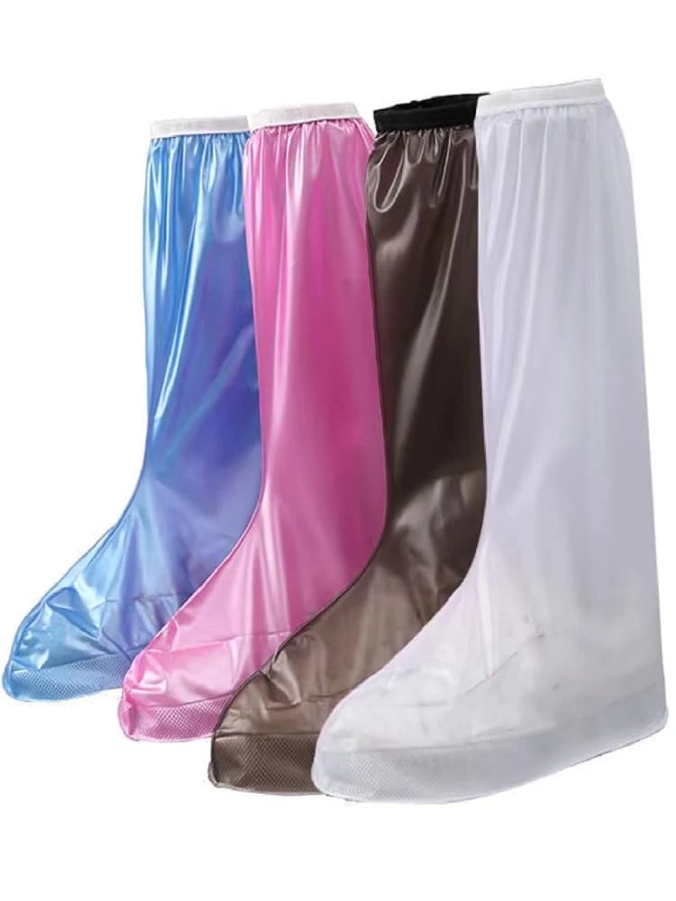 Long Waterproof Reusable Non-slip Protective Boot Covers Rain Snow Overshoes For Rain Boots