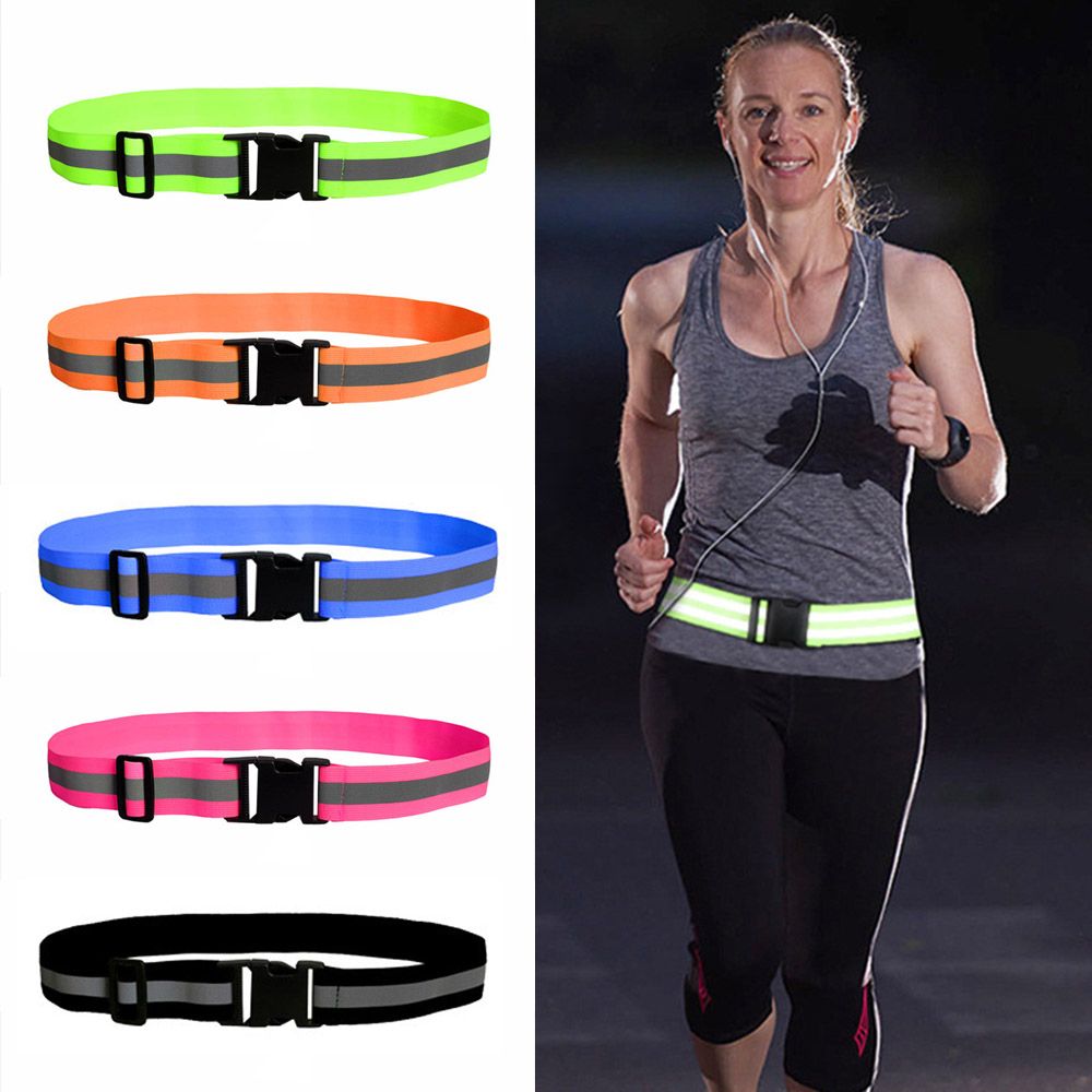 Cycling High Visible Night Safety Cycling Equipment Reflective Waist Running Reflective Belts