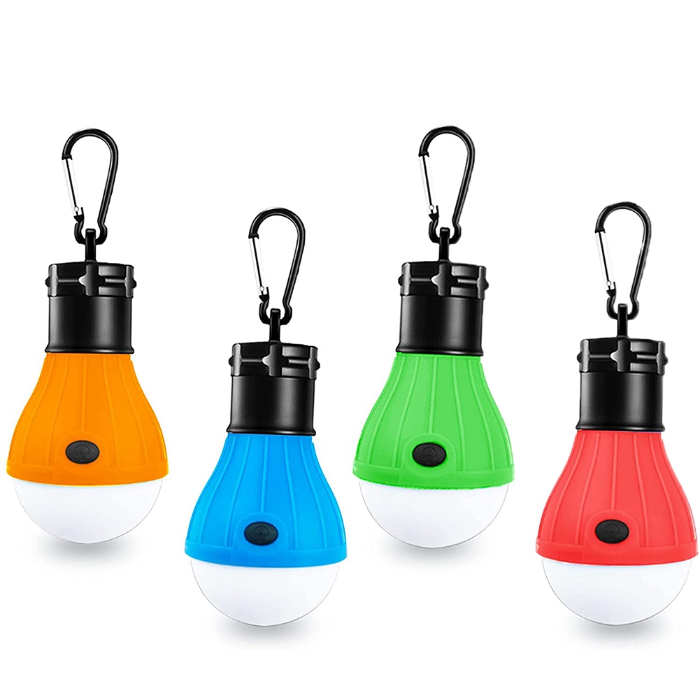4 Pack LED Camping Light,Camping Accessories for Tent Campers, Portable Tent Lights with Clip Hook for Camping,A
