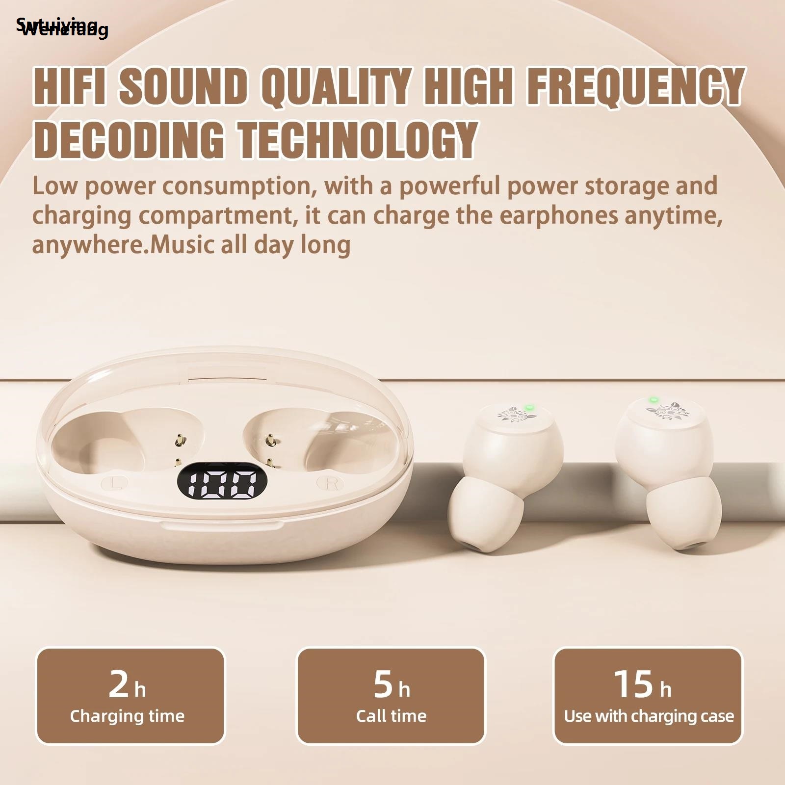 Wenefang Sutuiying ONIKUMA T305 TWS Wireless Earbuds Headphones HiFi Stereo New style Earphones Luxury LED Display with Mic Gaming Headset Touch Control