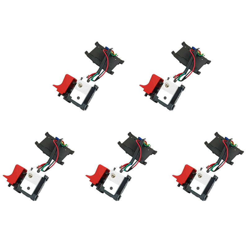 5X Switch for GSB180-LI GSR18V-190 GSR180-LI 2607202330 Charge Drill Tool Accessories Electric Tools Part