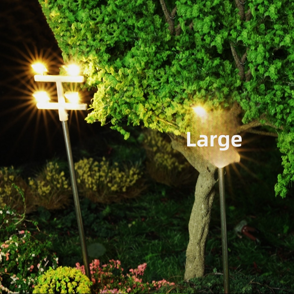 High Quality 3V 12V Miniature Simulation Street Tower Lights White Light/warm Light 125.54mm Building Model Layout Lamppost Train Garden Tower Lights Train Railway Scene