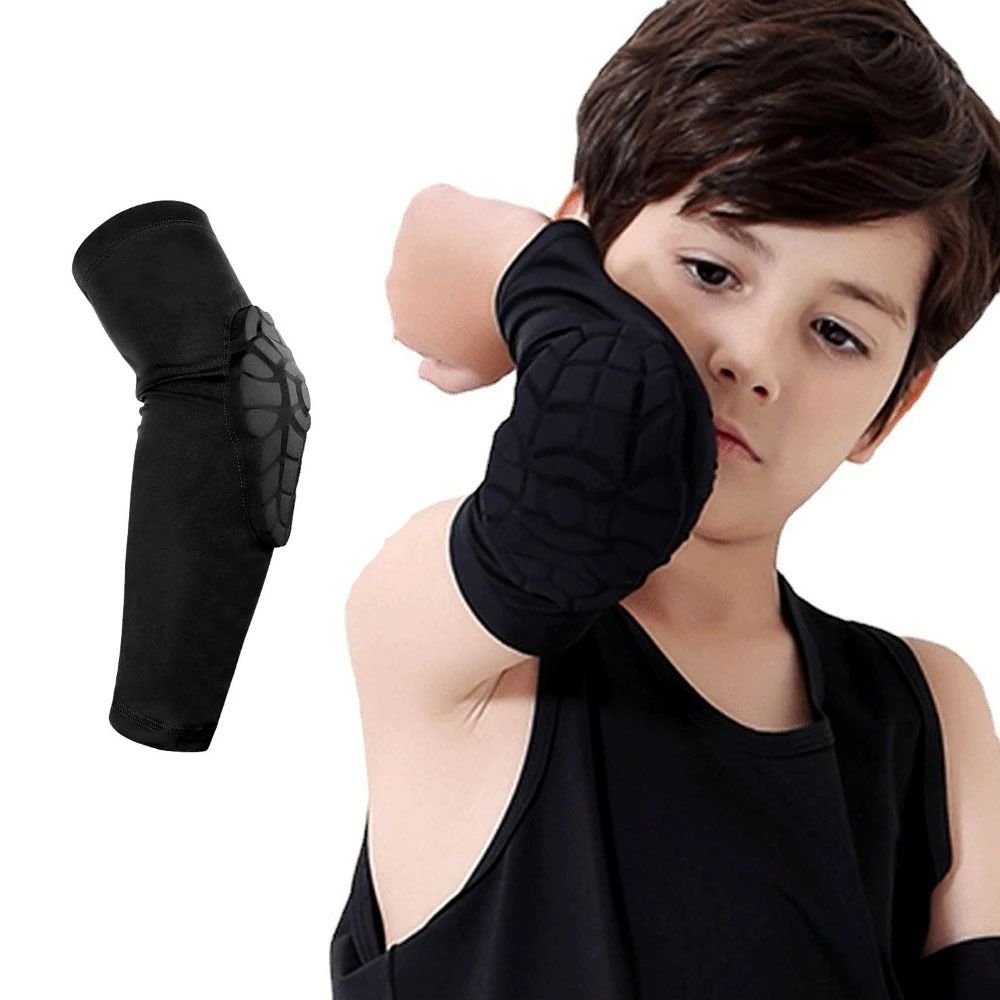 1pcs New Anti-collision Kids Elbow Protection Thick Sponge Honeycomb Compression Elbow Pads Guards Warm Protective Gear Sport Protective Elbowpad