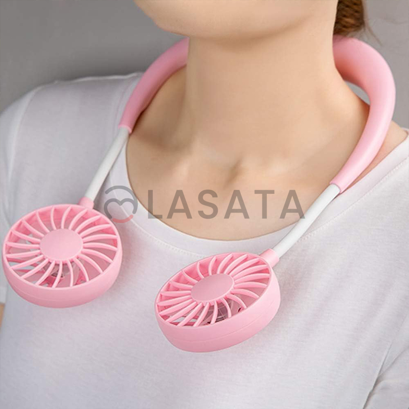 360 Degree Adjustment Hands Free Portable Neck Fan | Mini USB Personal Fan | Rechargeable lithium battery