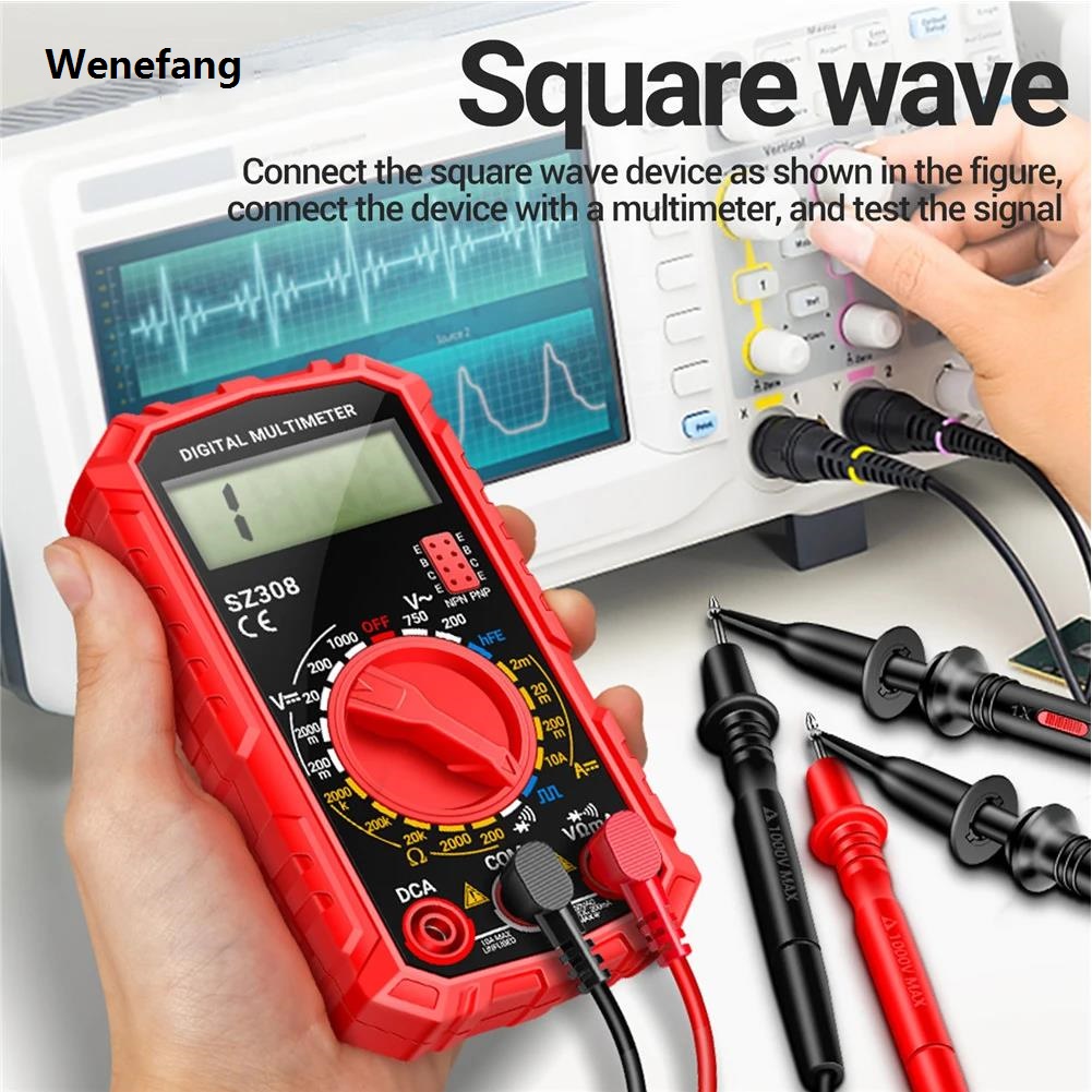 Wenefang ANENG SZ308 Multimeter 1999 Counts AC/DC Voltmeter Ammeter LCD HFE New style Triode Buzzer High Precision Digital Voltage Resistance Meter