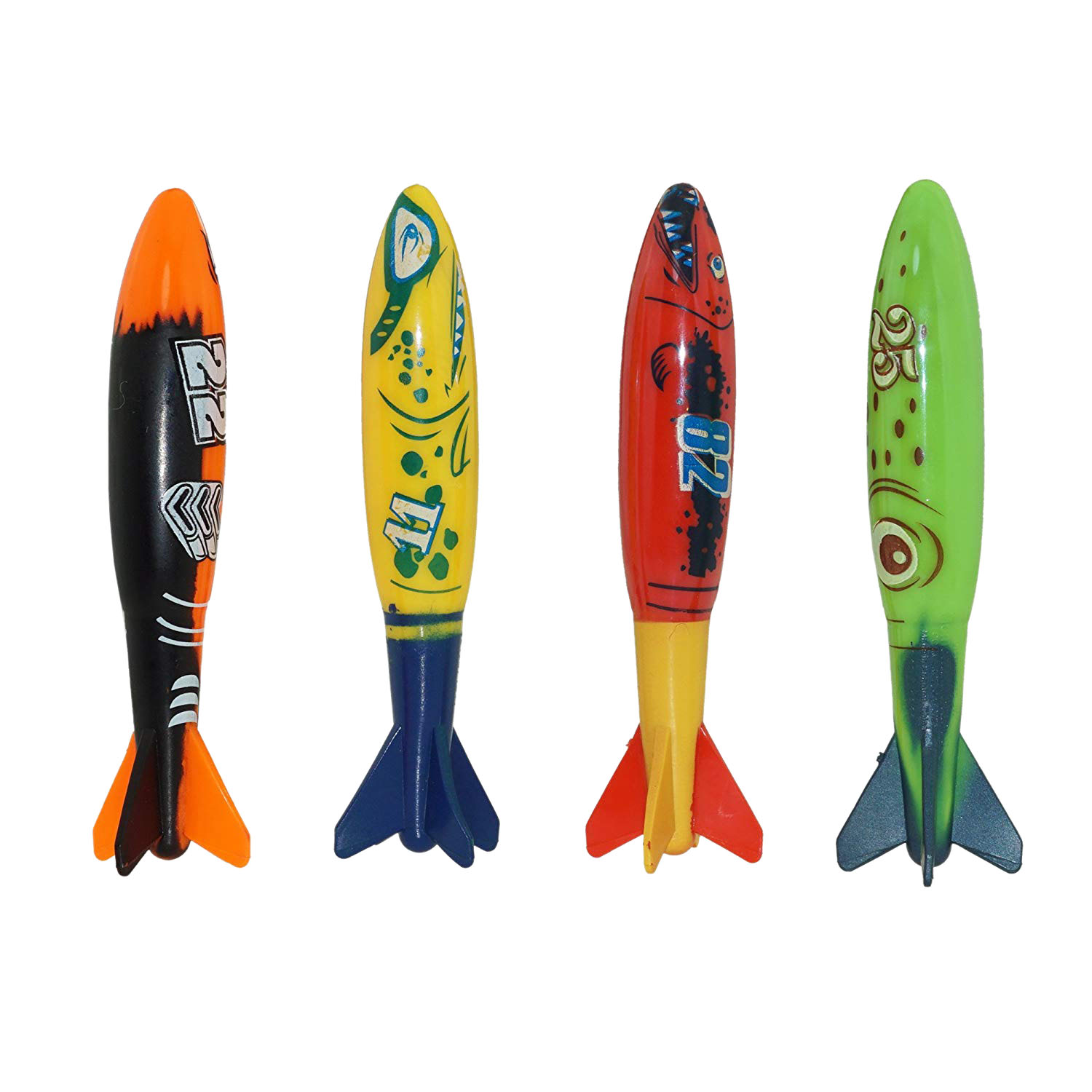 4Pcs Summer Swimming Pool Diving Diving Throwing Toys