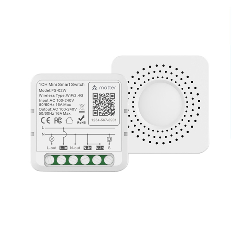 16A WiFi Mattre Smart Switch with Power Metering Mini Smart Breaker Smart Life Control Support Home Accessories