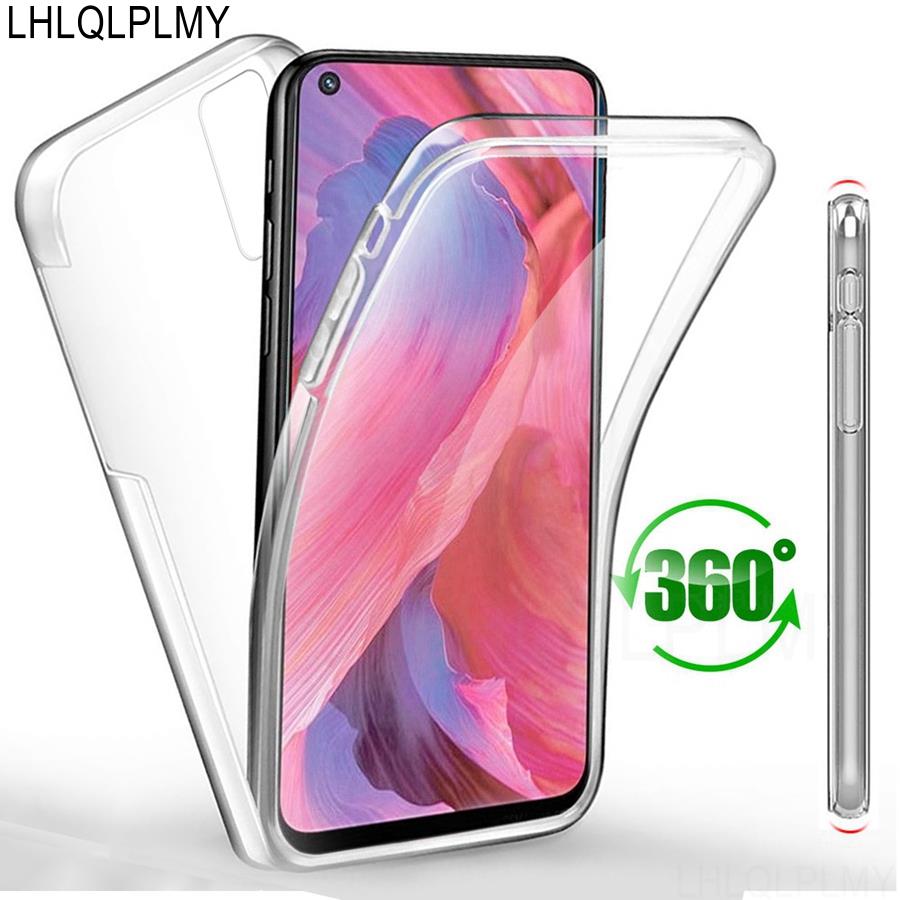 Double Sided Clear Case For Realme 9 Pro 8i 9i C33 C30 C21Y C25Y OPPO A54 A74 A94 5G A16 A96 A76 Find X3 X5 Lite Front Cover