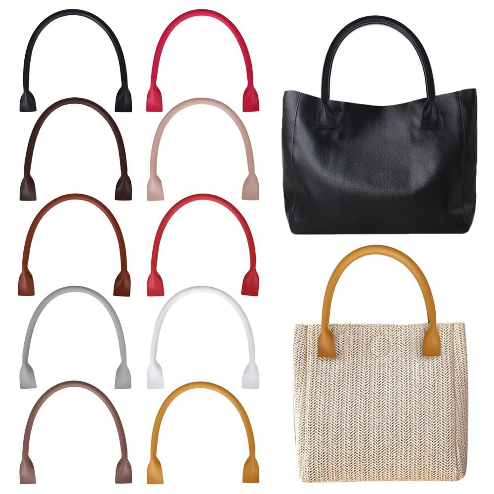 DIY PU Leather Shoulder Bag Strap Detachable with Snap Handbag Band Handle Bag Belt Bag Accessories