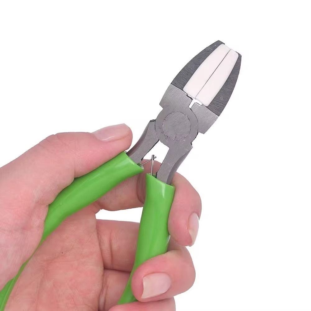 Easy To Use Multifunction Plat Nose Pliers Scratch Resistant Portable Jewelry Making Pliers Carbon Steel Non-slip Handle DIY Tool Pliers String Beads