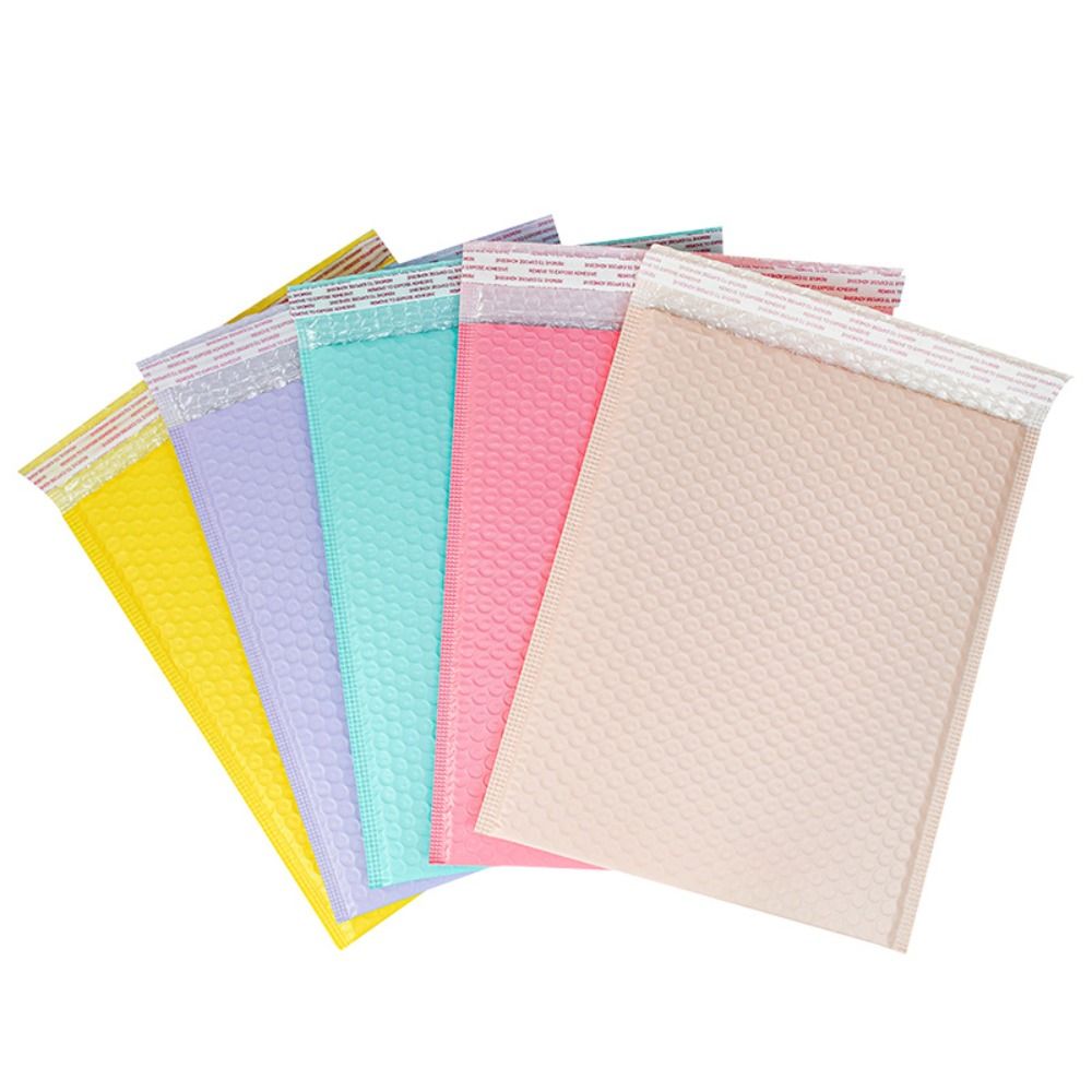 10Pcs New Pearl film Bubble Mailers PE Macaroon Color Padded Envelopes Self Seal Package Mailer