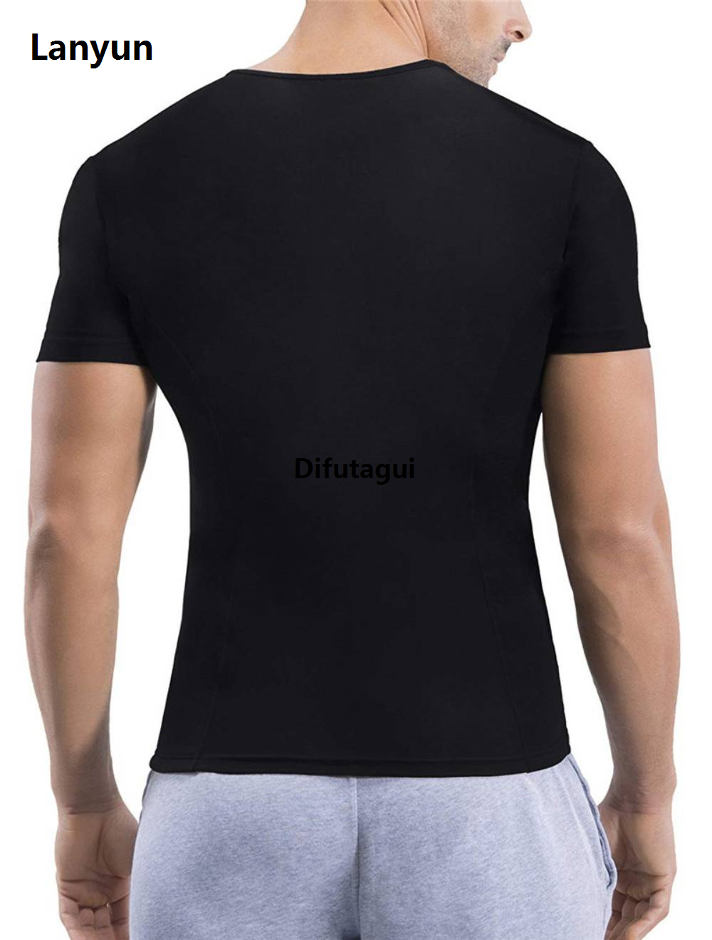 Difutagui [tgrx] Reducing Girdles Men Sweat Suit Sauna T Shirts Slimming Sheath Sales Affordable promotion Flat Belly Corset Male Fat Burning Body Shaper Weight Loss Tops