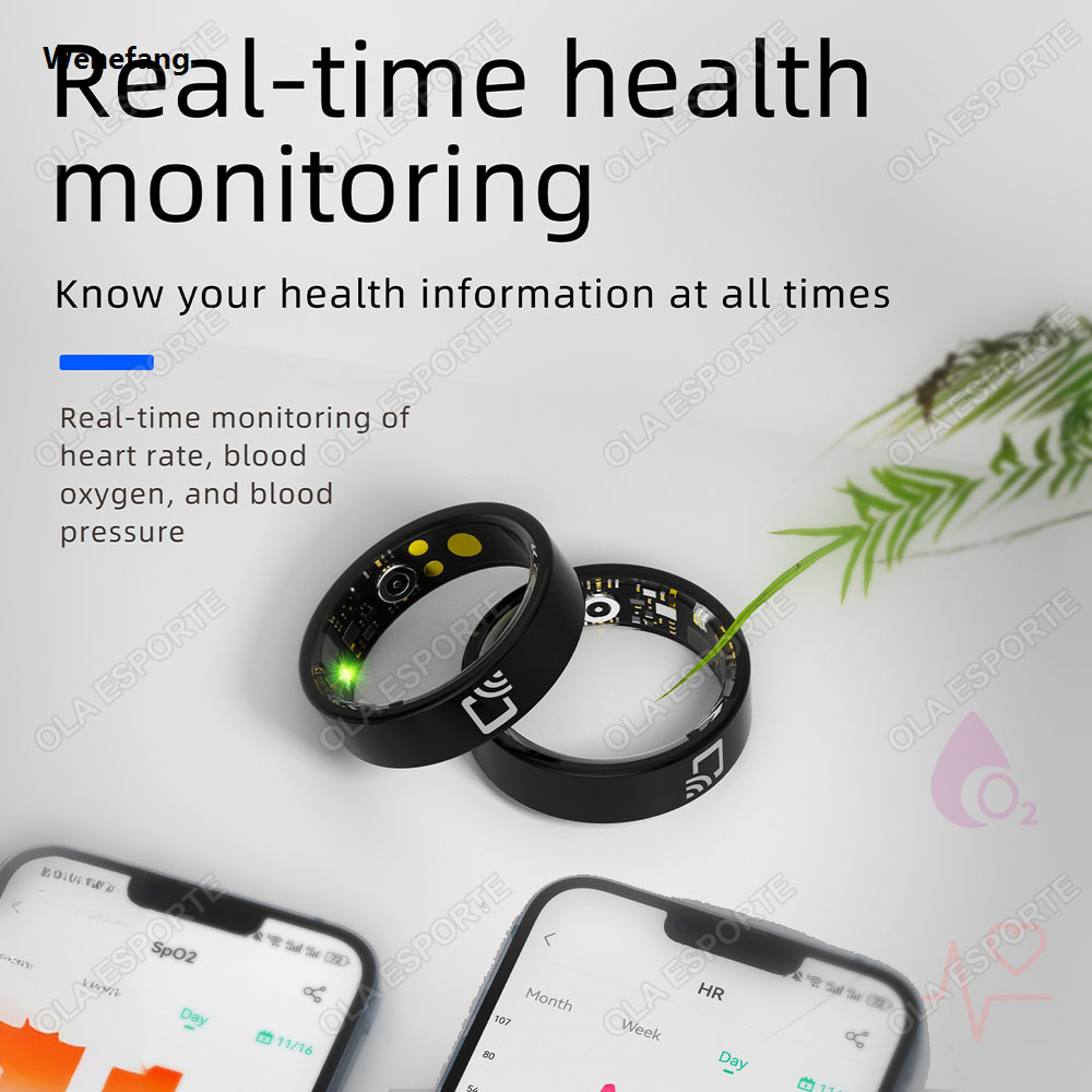 Wenefang For Xiaomi Smart Ring Ceramic NFC Bluetooth Health Monitor Blood New Oxygen Multi-sport Modes IP68 Waterproof Men Women smartring