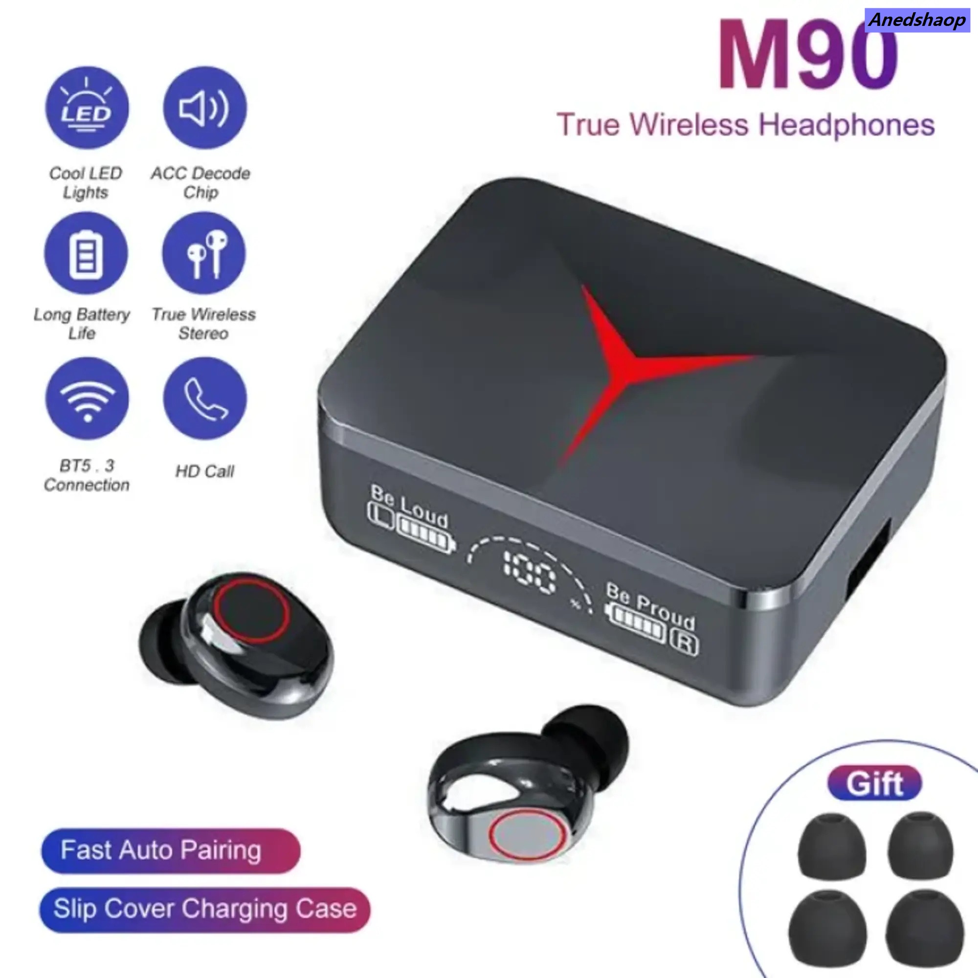 NEW Anedshaop Awei T75 Bluetooth 5.3 Earphones HIFI Quality TWS Wireless Earbuds 2025 Sport Headset Waterproof Music Earphones for All Smartphone