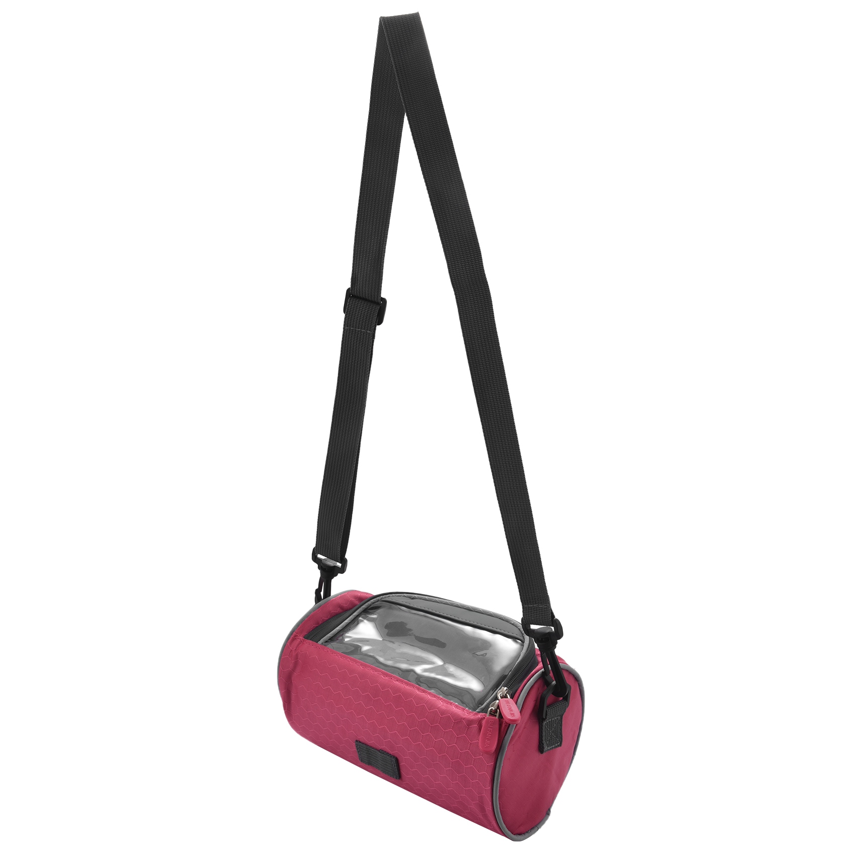 JAERBEE Outdoor Bicycle Handlebar Bag Mountain Bike Press Screen Mobile Phone Bag Outdoor 5L Multifunctional Portable Waterproof Bag Road Bike Front Tube Handlebar Bag(Pink)