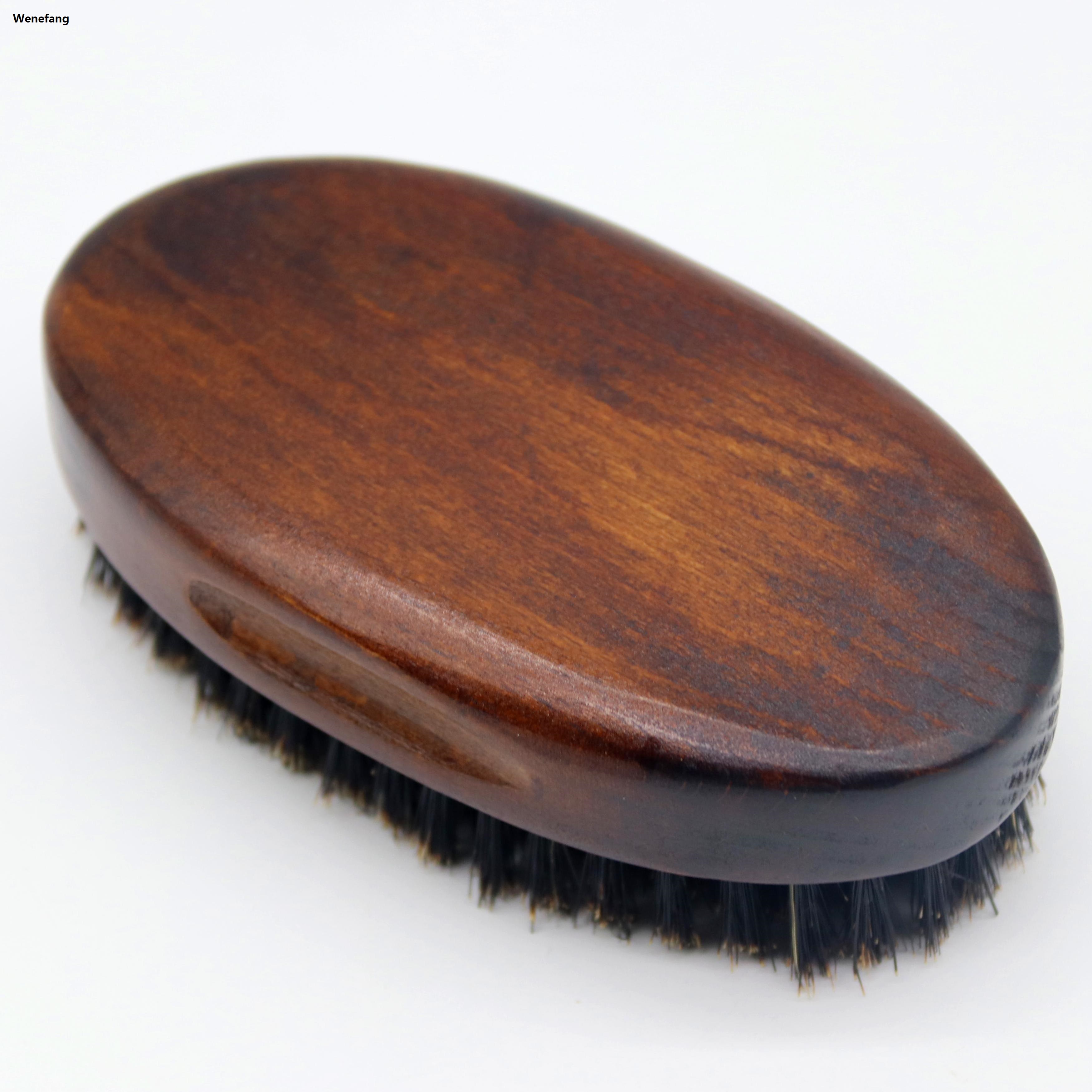 Wenefang 2022 New Natural Premium Men Beard Brush Vintage Wood Beard Comb for Mustache Shaving Face Massage Facial Hair Cleaning