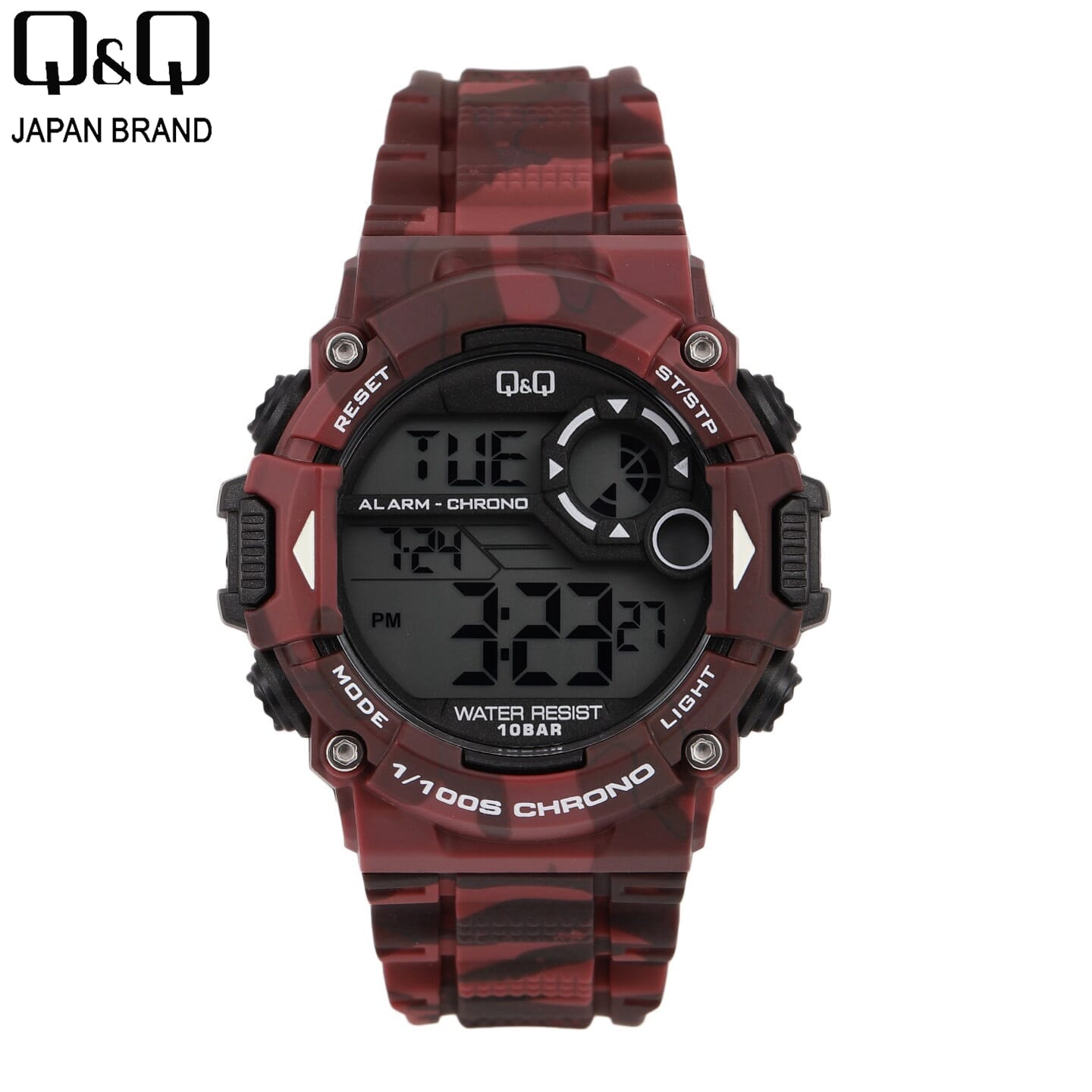 Q&Q Camouflaged Digital Dial Watch For Men - M146J006Y