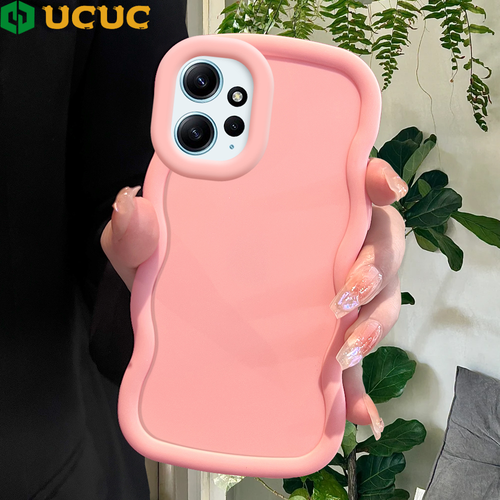 UCUC for Redmi Note 12 4G Back Cover Creative Candy Color Wave Silicon Phone Protective Case