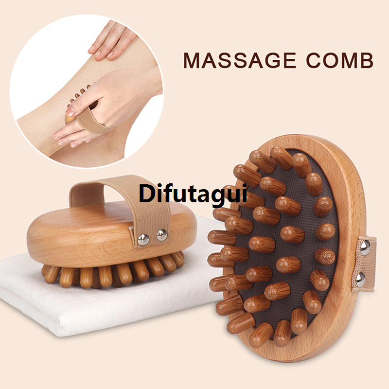 Difutagui 1pc Wood Air Cushion Body Meridian Massage Health Care Comb Original Brush Hairbrush Comb Scalp Hair Care Healthy Bamboo Comb