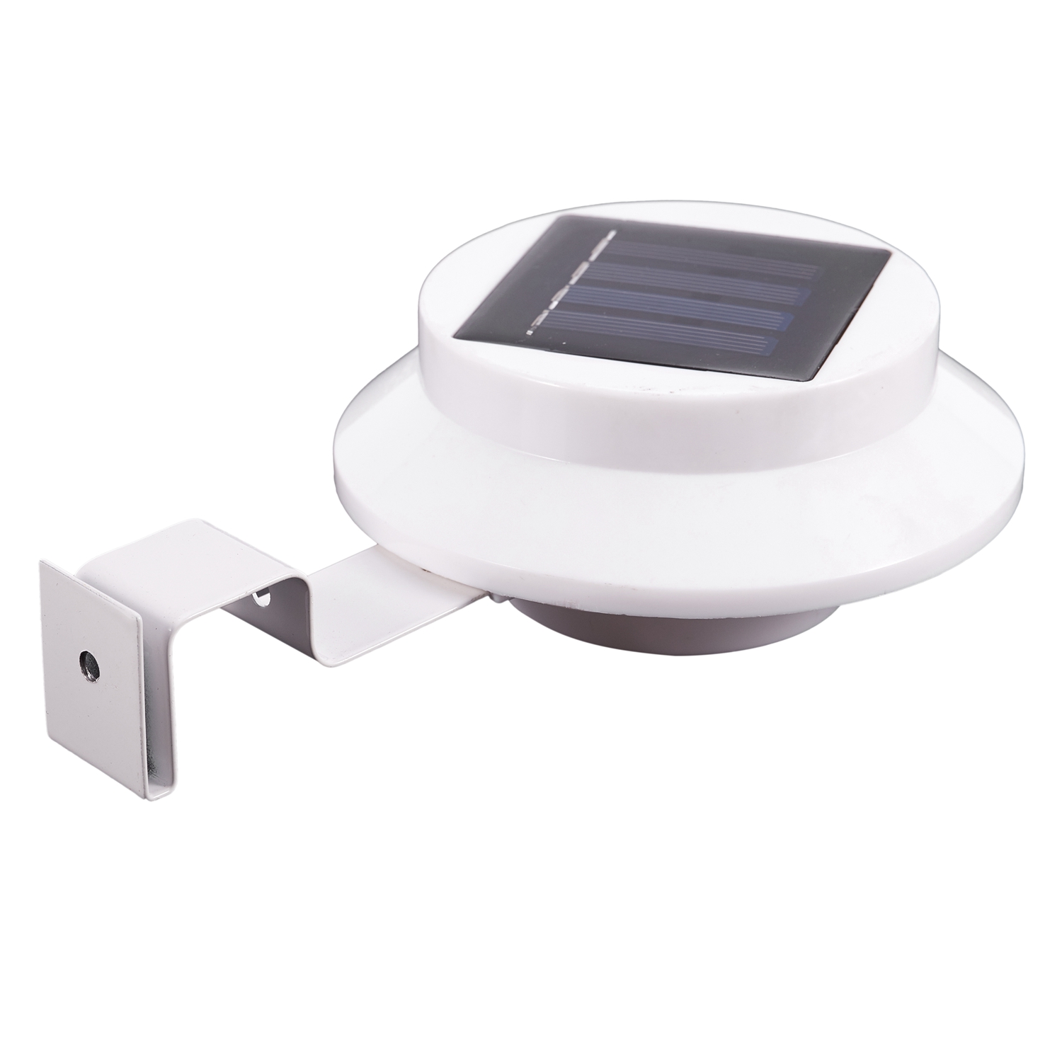 OYPFXMI 4 Led Solar Powered Gutter Light Outdoor/Garden/Yard/Wall/Fence/Pathway Lamp Solar Panel+Plastic Solar Rechargeable Light
