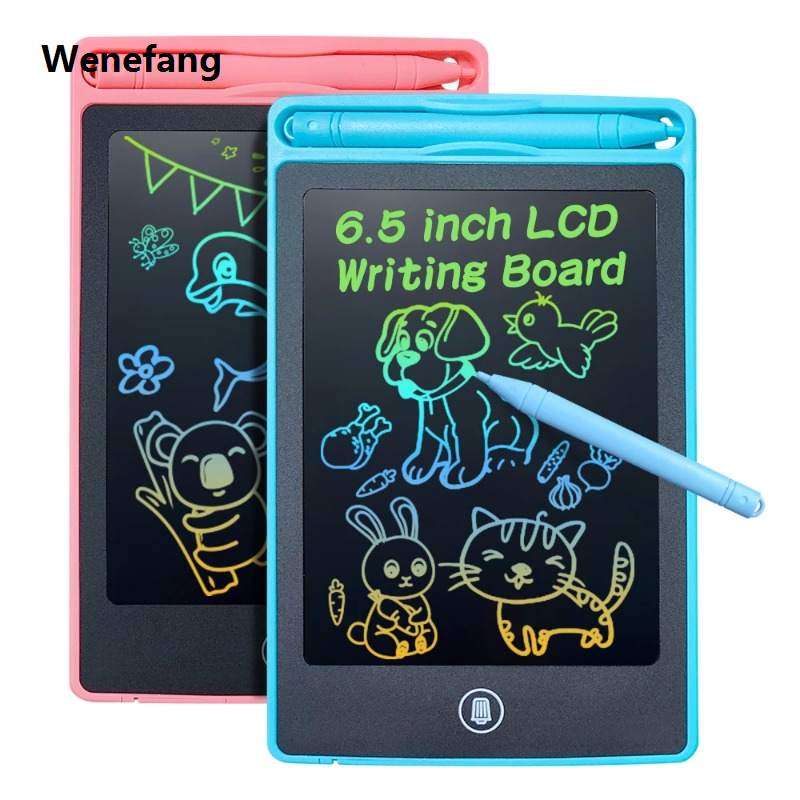 Wenefang 6.5 inch LCD Writing Tablet Drawing Board Kids Graffiti Sketchpad New style Toys Handwriting Blackboard Magic Blackboard Baby Toy Gifts