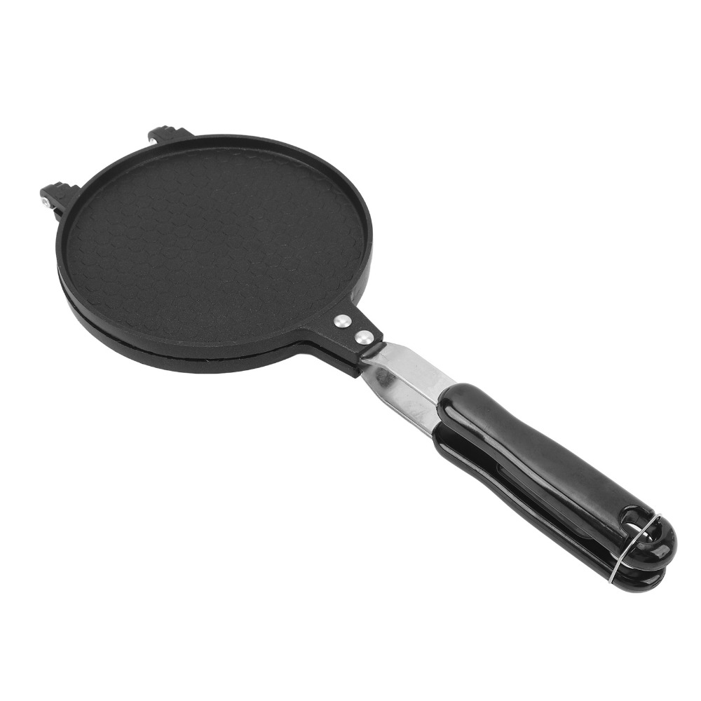 Portable Non Stick Egg Roll Press Stick Proof Aluminum Taco Press Grid Pattern Double Sided Tortilla Press Waffles Tortillas Egg Rolls