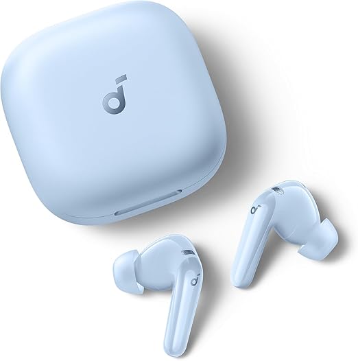 soundcore R60i NC, 6-Mics, Real-Time (ANC) Adaptive Noise Cancelling, Hi-Res Sound, Wireless Bluetooth Earbuds, Translation Earbuds, 50H Playtime