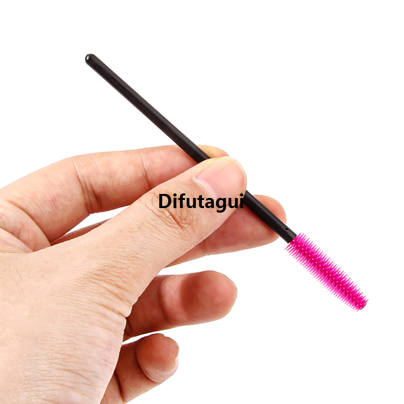 Difutagui Mystic Brush Makeup Beauty Disposable Mascara Silicone 50pcs Bargain price Stick Eyelash Brush Comb Ladies Eyelash Extension Tool