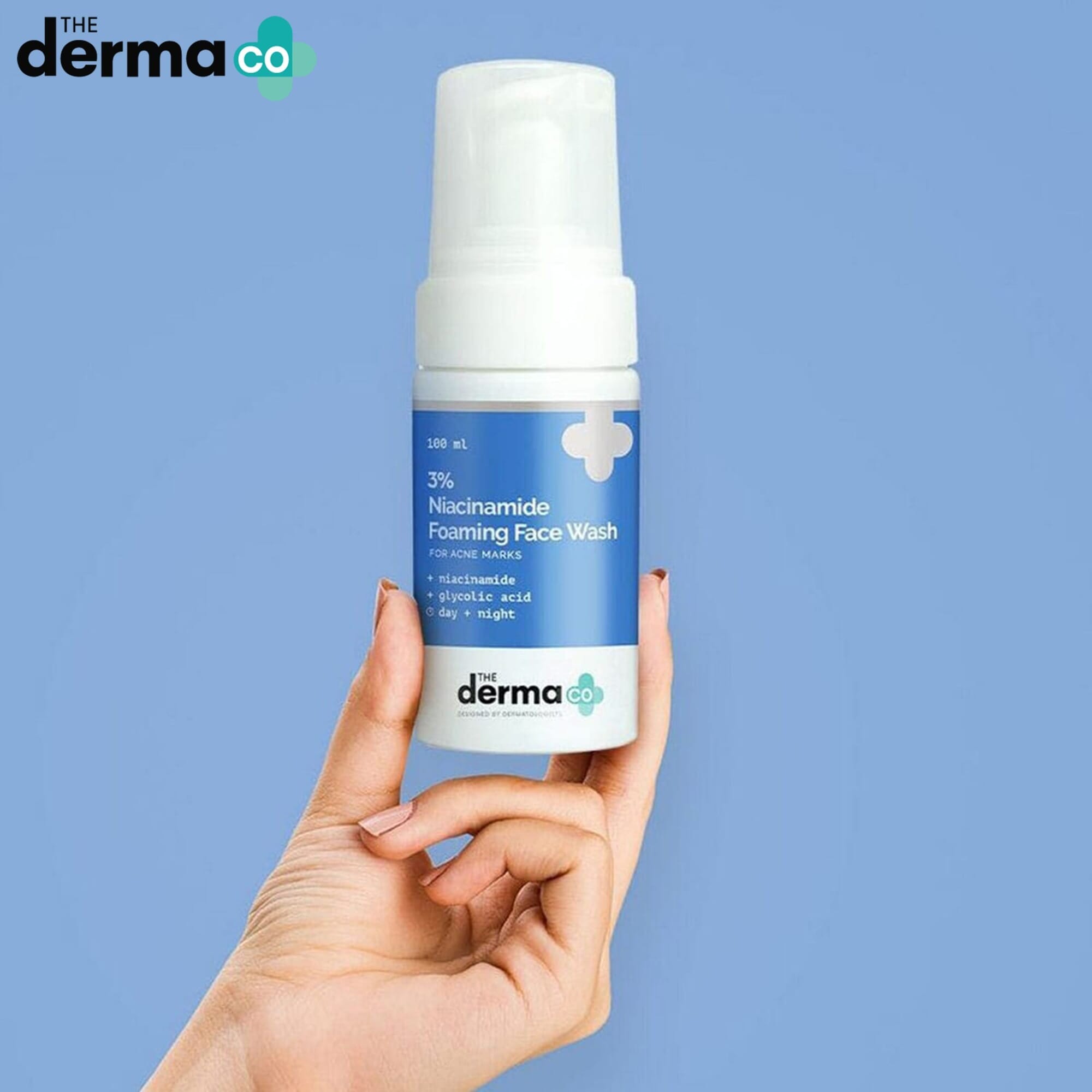 THE DERMA CO 3% AHA+BHA FOAMING FACE WASH 100ML