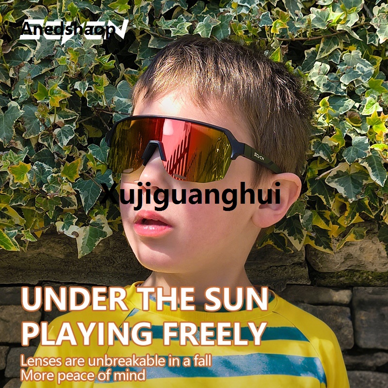 Xujiguanghui Anedshaop SCVCN New Children Cycling Glasses Outdoor Road Bike Eyewear Girls 2025 New MTB Camping Hiking Sunglasses Teenager Sports UV400 Goggles