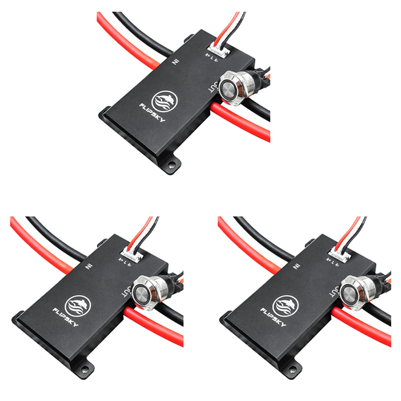 (GREH) 3X Anti Spark Switch 200A 3S-20S Aluminum PCB Board for Electric Skateboard /Ebike/ Scooter/Robots