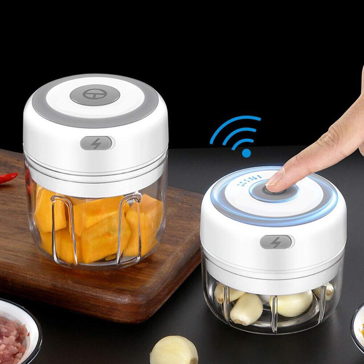 Vegetable Chopper Garlic Machine Rechargeable For Meat Fruit Onion