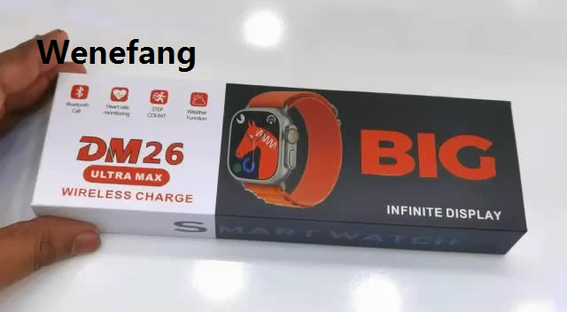 Wenefang DM26 Ultra Max Smart Watch/ Multi Functional Wireless Portable Charging / Super Fast Latest Smart Watch