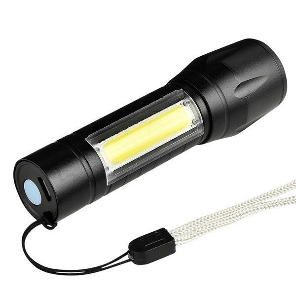 High-Power USB Rechargeable LED Torch Light | Long-Range Flashlight with 3 Adjustable Modes