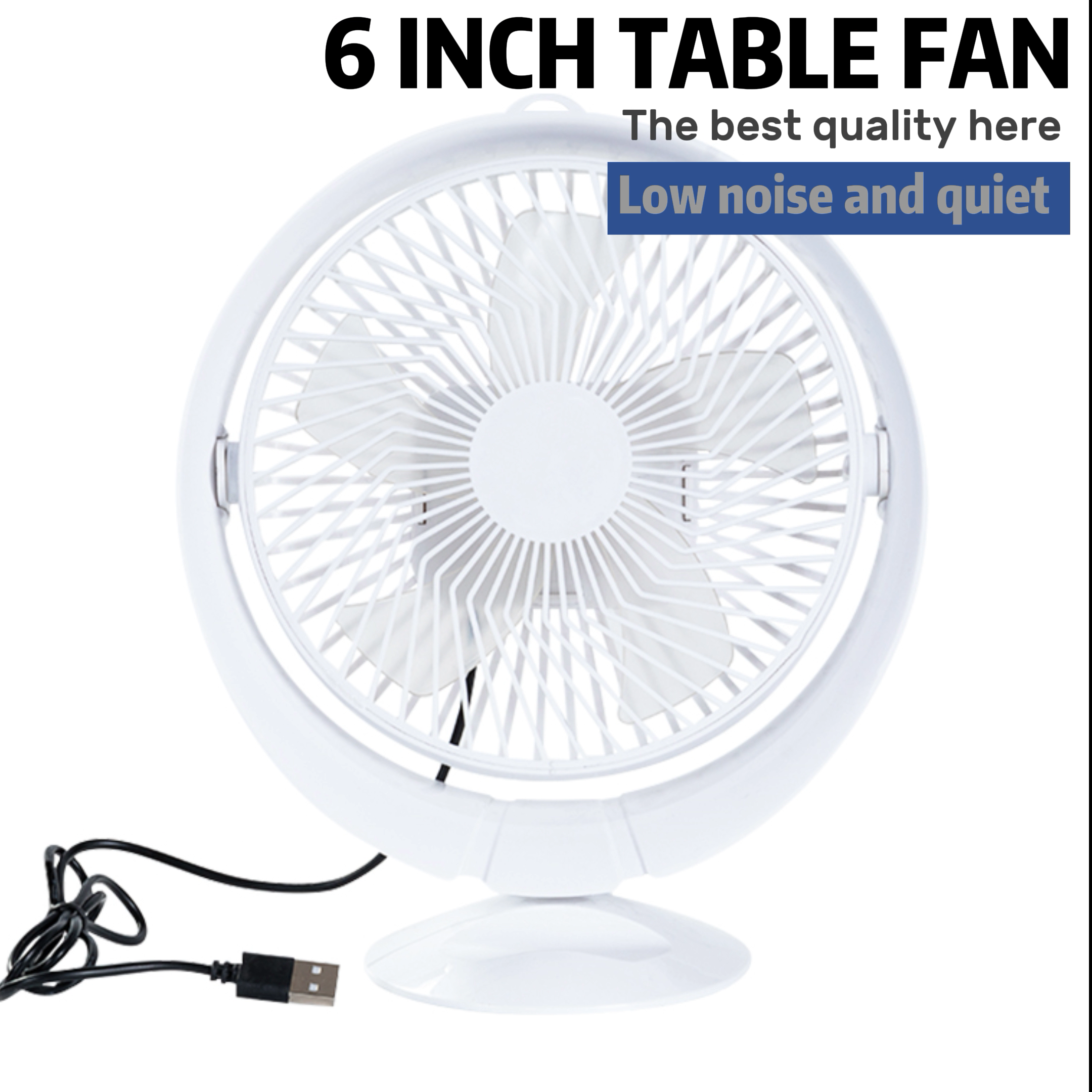 6 Inch HEJ High Speed Rechargable Premier Table Fan HJ-5060-6