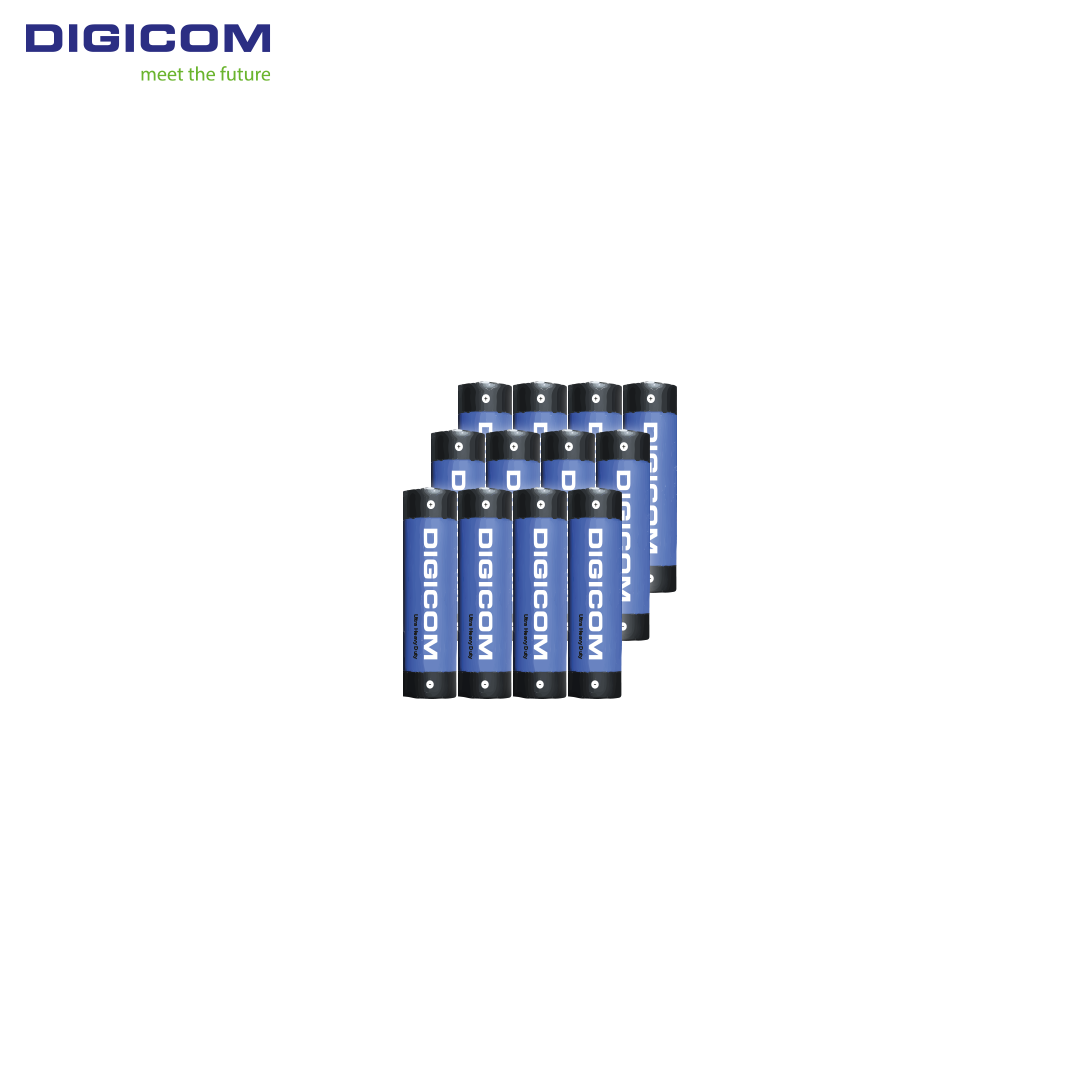 DIGICOM Heavy Duty Battery AA 12pcs (Bundle of 3 Shrink Pack)