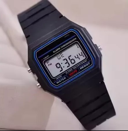 Classic Square Digital Watch for Kids & Boys - Multifunction LED Waterproof Electronic Watch with Alarm & Stopwatch