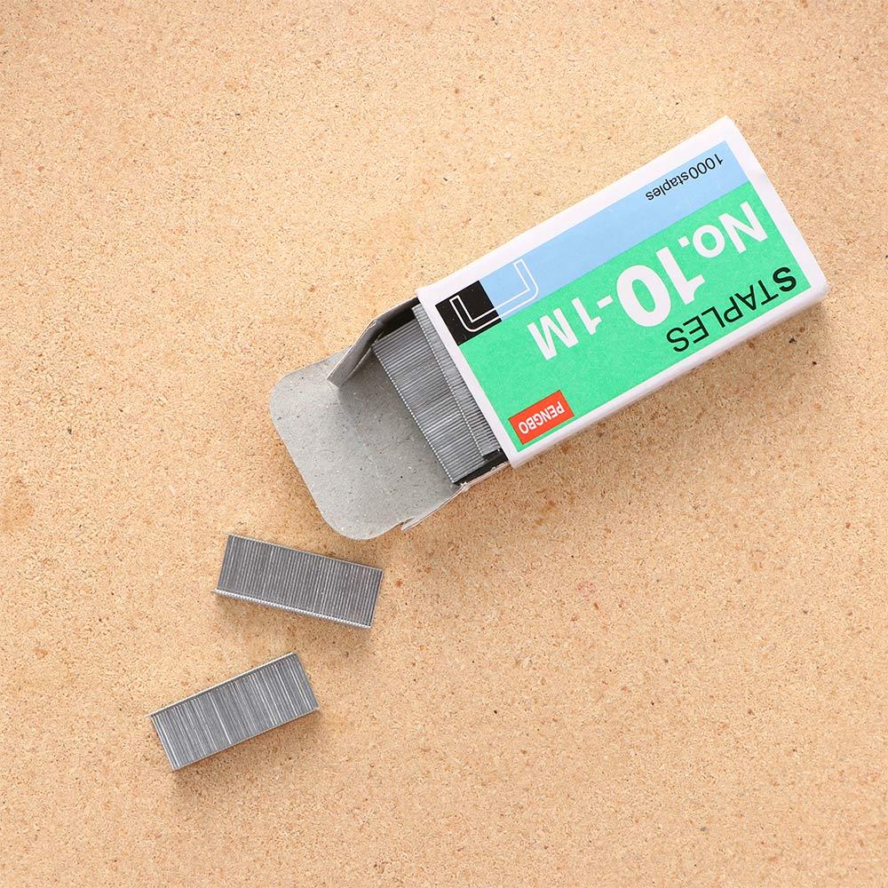 High quality Universal No.10-1M 1000Pcs/Box For Stapler Anti-rust No.10 Binding Stapler Metal Staples Mini Staple Staples