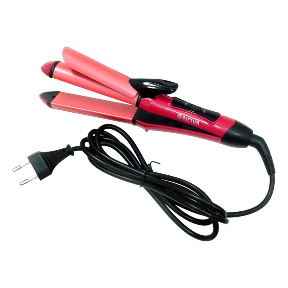 2 in 1 Hair Straightener & Curler | Professional Ceramic Flat Iron & Hair Styling Tool for Smooth & Stylish Hair