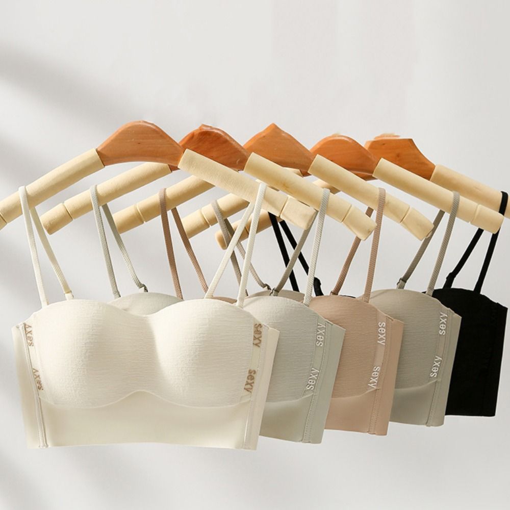 Mesh V Neck Wireless Deep V Bra Shockproof Anti-sagging Brassiere for Women Traceless Lingerie Push Up Underwear Sport