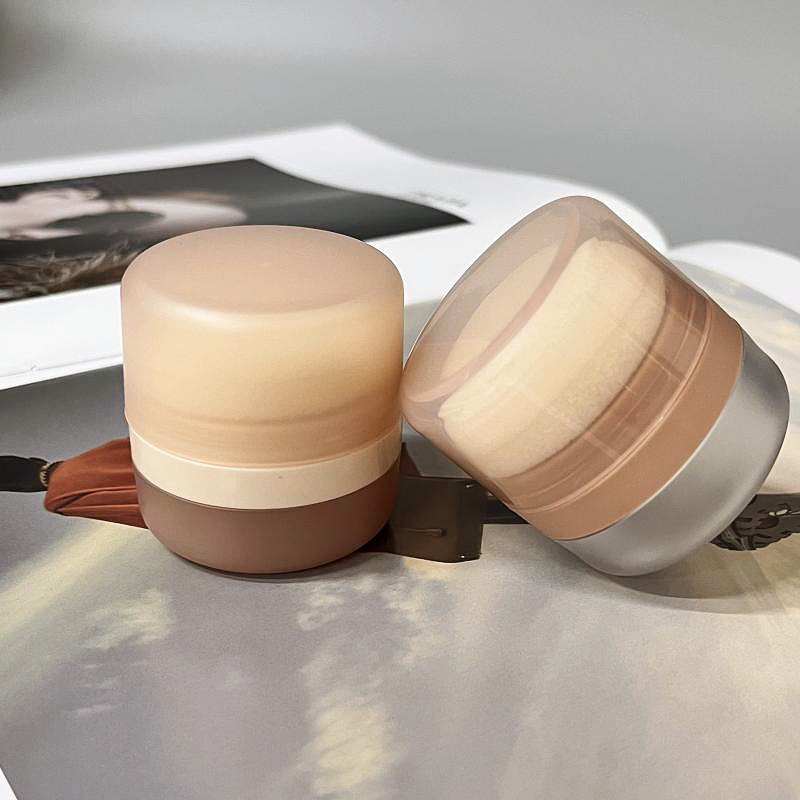 Loose Round Puffy Powder Divided Mushroom hairline Small capacity 6g blush empty bottle packaging material