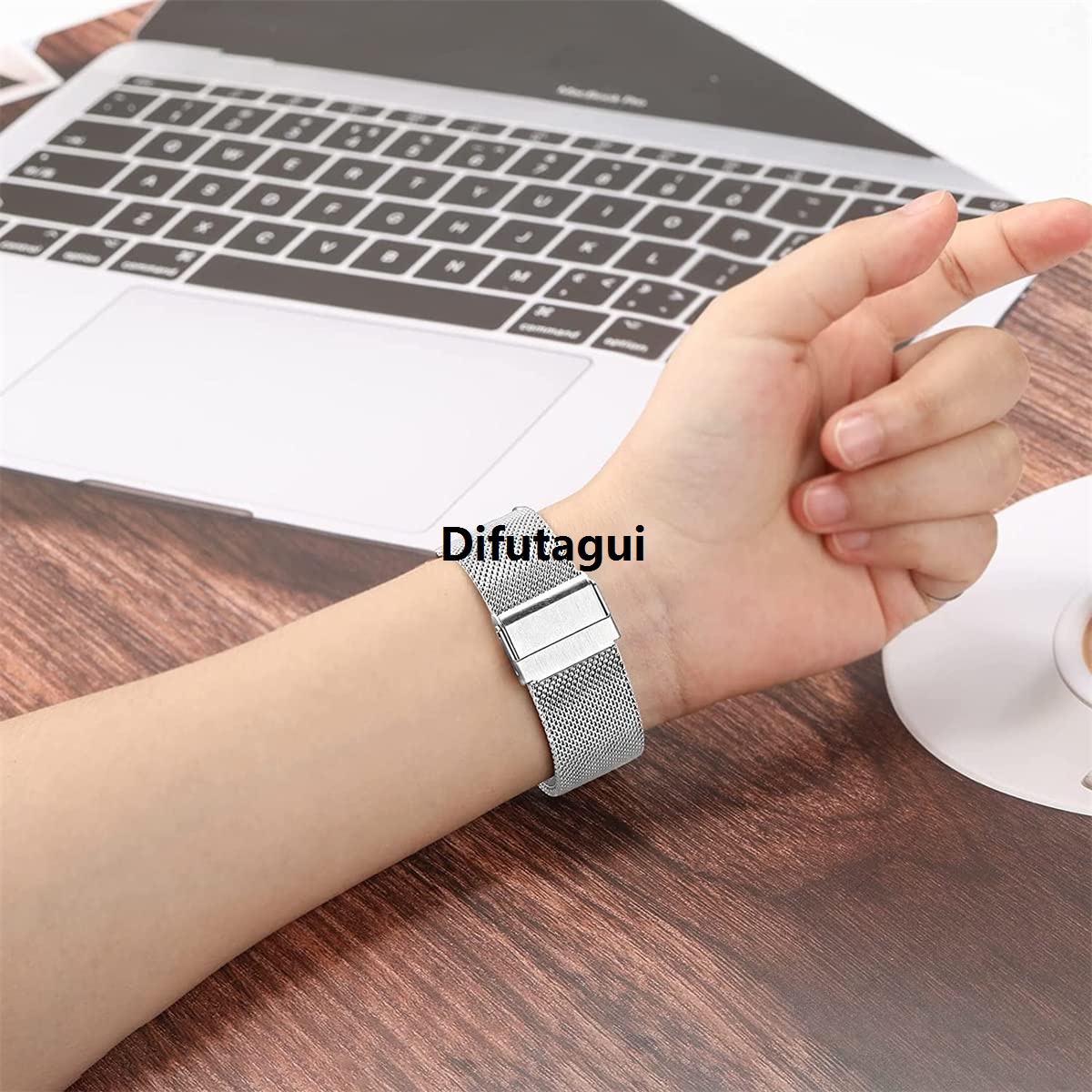 Difutagui durableMilan watch with wrist bracelet with fast 18/20/14/16/22mm universal New quick release watch with mesh stainless steel watch silver