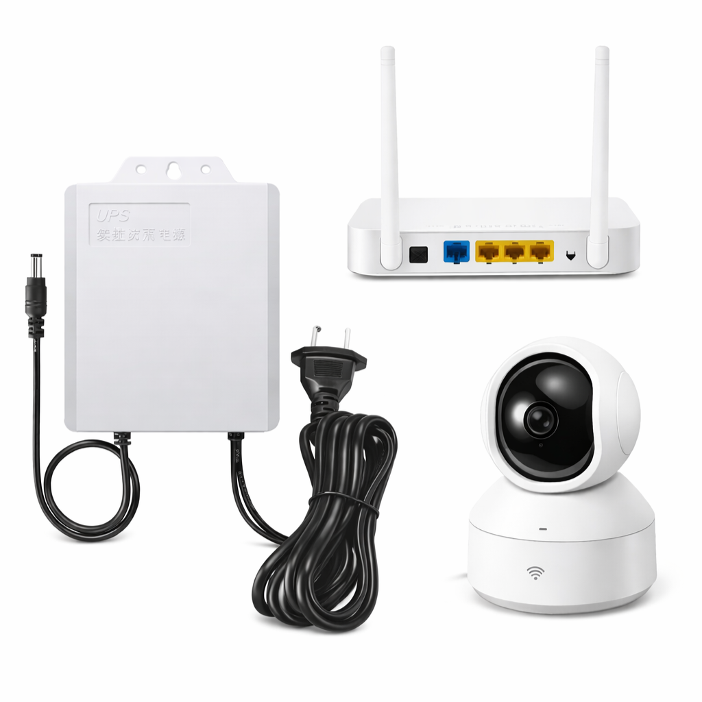 UPS 3 hours Wifi CCTV Power Backup | 3600mAh Original Batteries | 12V 1.5A World link Router Compatible Rainproof Uninterrupted Power Supply | Outdoor and Indoor Purpose | Wifi Router Power Supply | Security Camera Inverter | Digital Attendance Recorder |