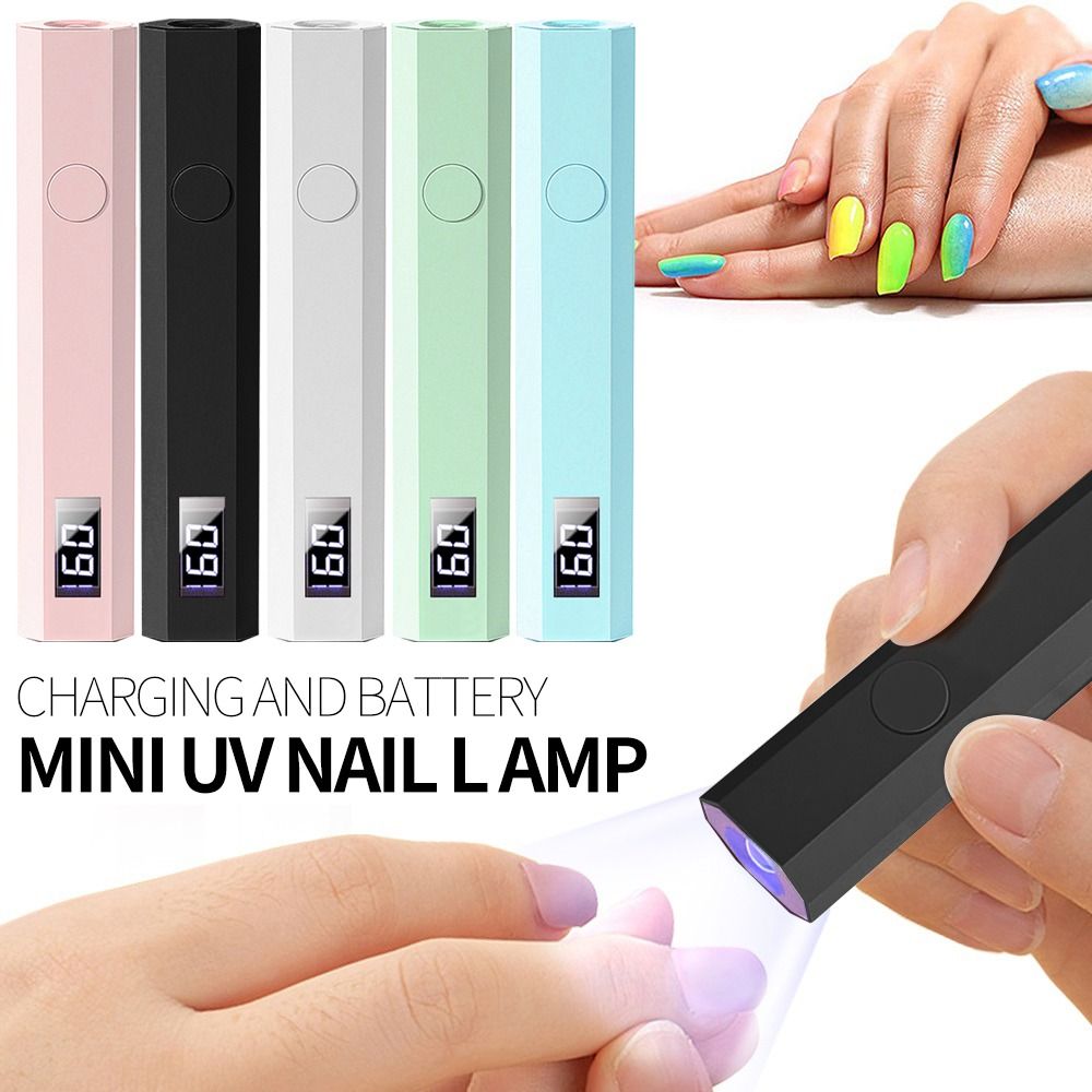 Nail Art Tools TYPE-C Pen-Style Nail Lamp Handheld 180mAh Uv Light Mini With 2 Timers 20s/60s Uv LED Lamp for Gel Nails