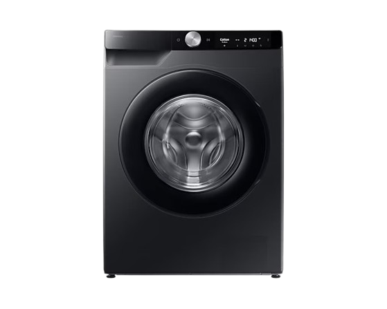 Samsung 12 kg, 5 Star, AI Ecobubble, Super Speed, Wi-Fi, Hygiene Steam with Inbuilt Heater, Digital Inverter, Fully-Automatic Front Load Washing Machine (WW12DG6B24ABIM , Black)