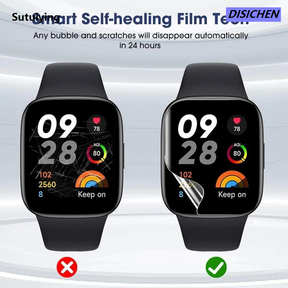 DISICHEN Sutuiying Luxury 10pcs Hydrogel Protective Film For Redmi Watch 4 3 Active/Redmi watch3/2 Lite Watch Soft Protective Film Full Screen Protecto