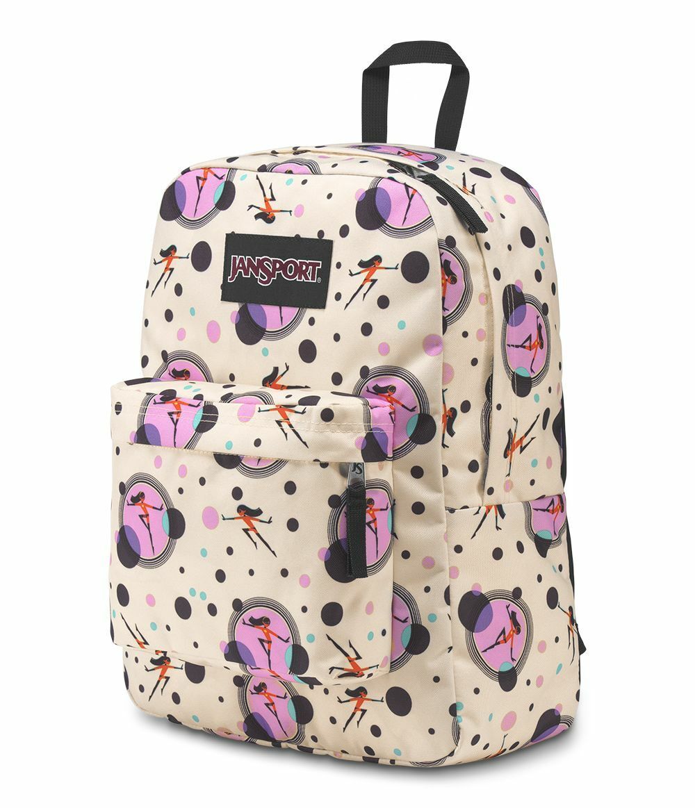 Jansport Incredibles Violet Backpack Superbreak Limited Disney Backpack Bag for Unisex