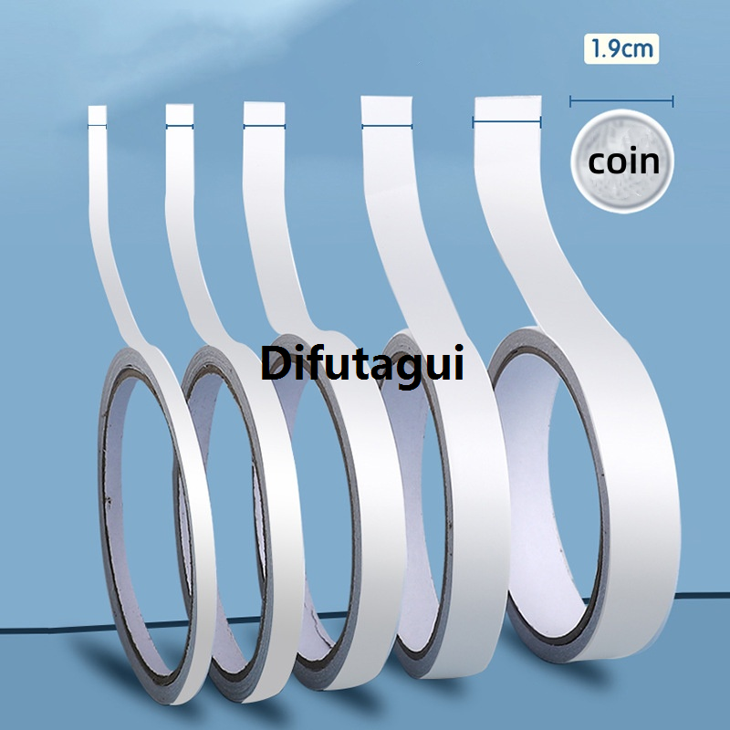 Difutagui 8M Double Sided Tape Double Sided Tape White Strong Ultra-thin Luxury High-adhesive Cotton Double-sided Tape Super Strong Paper Tape